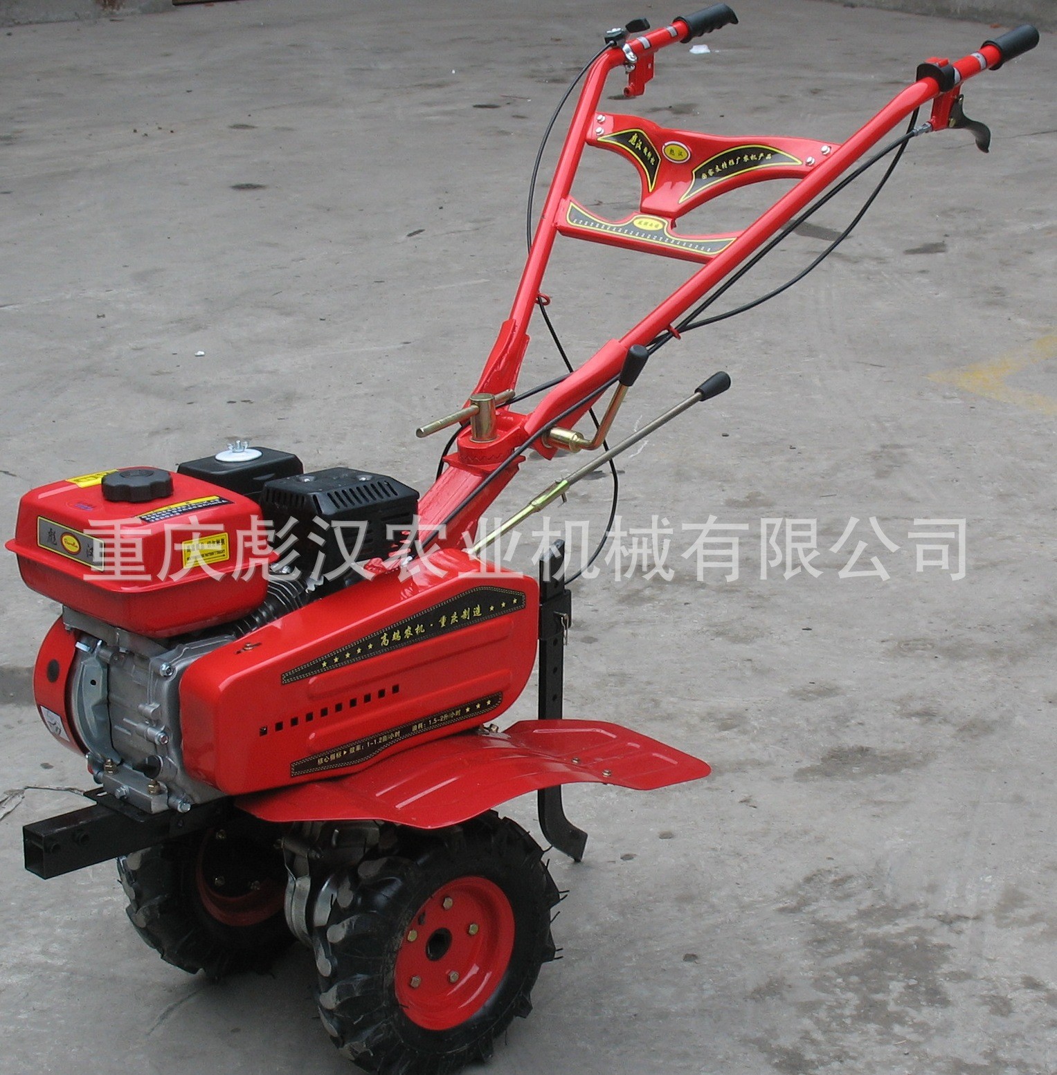 山區(qū)耕地用的微耕機-彪漢牌500型外置離合微耕機，皮帶傳動微耕機