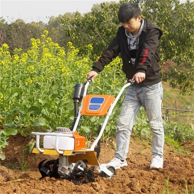菜園苗圃松土除草機(jī)多功能小型微耕機(jī)手扶式農(nóng)用旋耕機(jī)大棚開溝機(jī)