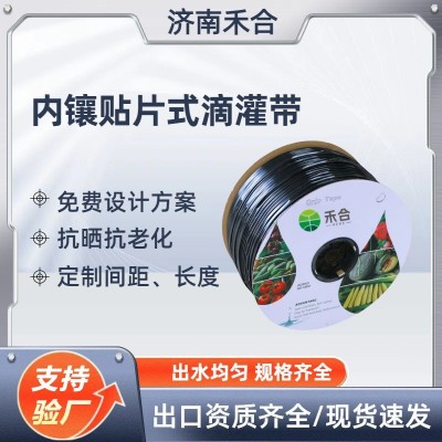 貼片式滴灌帶小麥滴灌管滴水帶大棚蔬菜雙孔抗堵塞內鑲貼片滴灌帶
